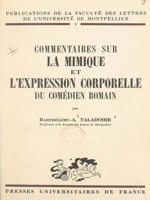 cover image of Commentaires sur la mimique et l'expression corporelle du comédien romain